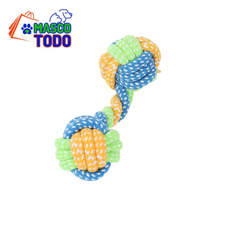 GENERICO - Juguete Pelota de Trenza doble Mascota Perro  Algodón
