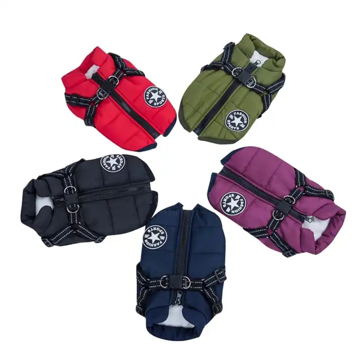 MASCO TODO - Parka Chaqueta Impermeable Perro Talla S Azul