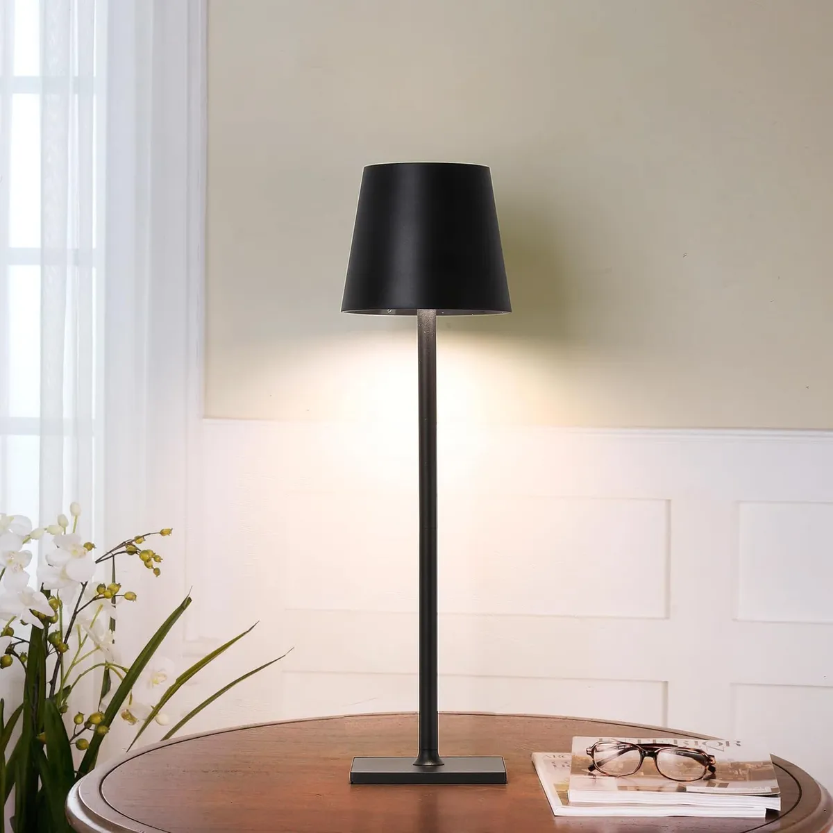 BLUEDREAMER - Lámpara de escritorio LED Lámpara táctil inalámbrica recargable