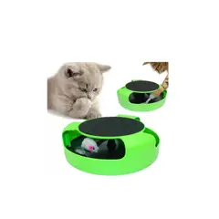 GENERICO - Juego Juguete Interactivo Gatos Mascotas Con Ratón Green