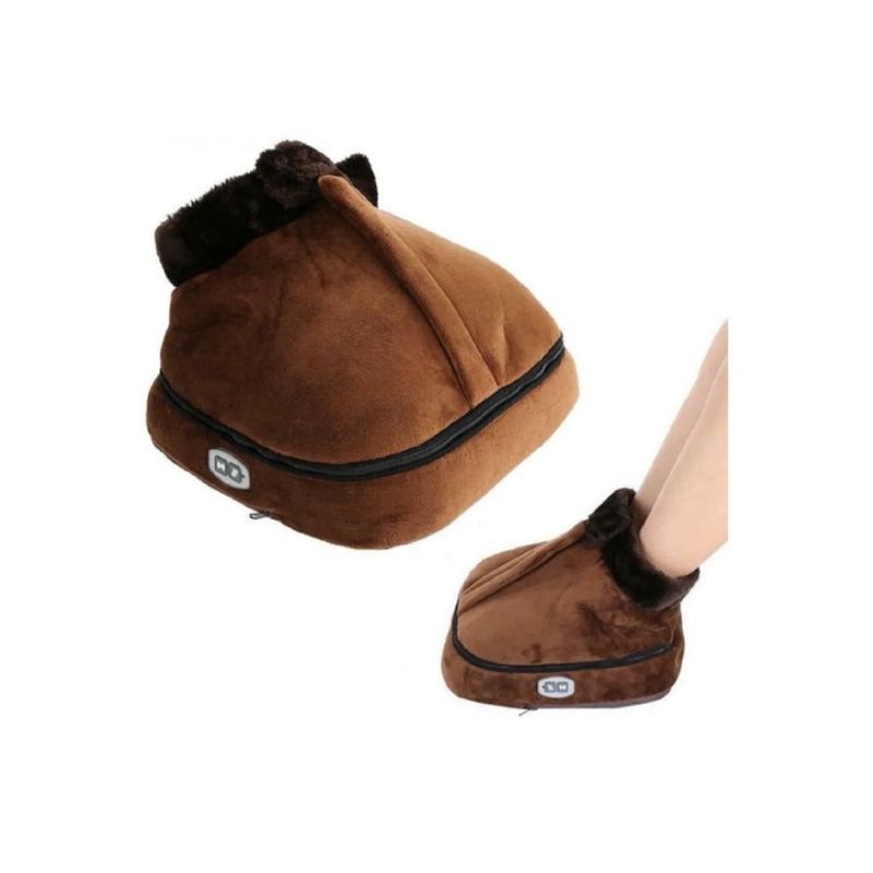GENERICO - Calienta Masajeador Pies Termico Electrico 2 En 1 Pantufla