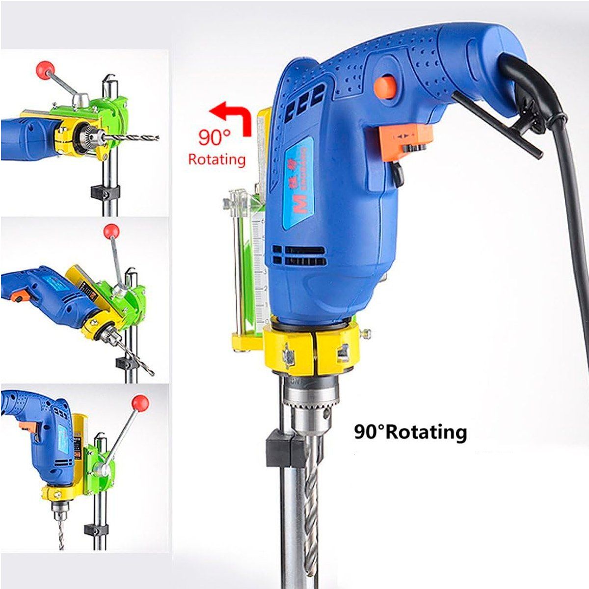 GENERICO - Prensa Taladro Soporte Pedestal Giratorio Porta Taladro