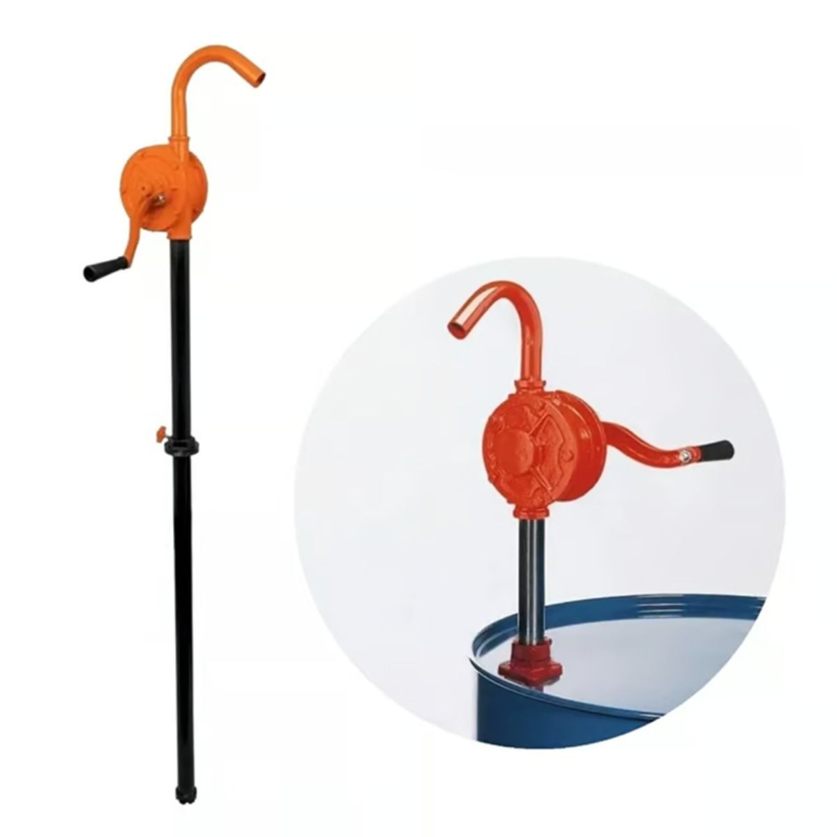 GENERICO - Bomba Rotativa Manual Extractor Aceite Y Fluidos Toolmak