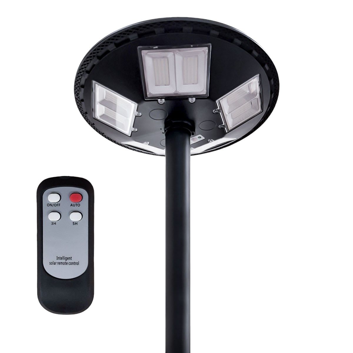 GENERICO - FAROLA SOLAR POTENCIA 500W PARA JARDIN