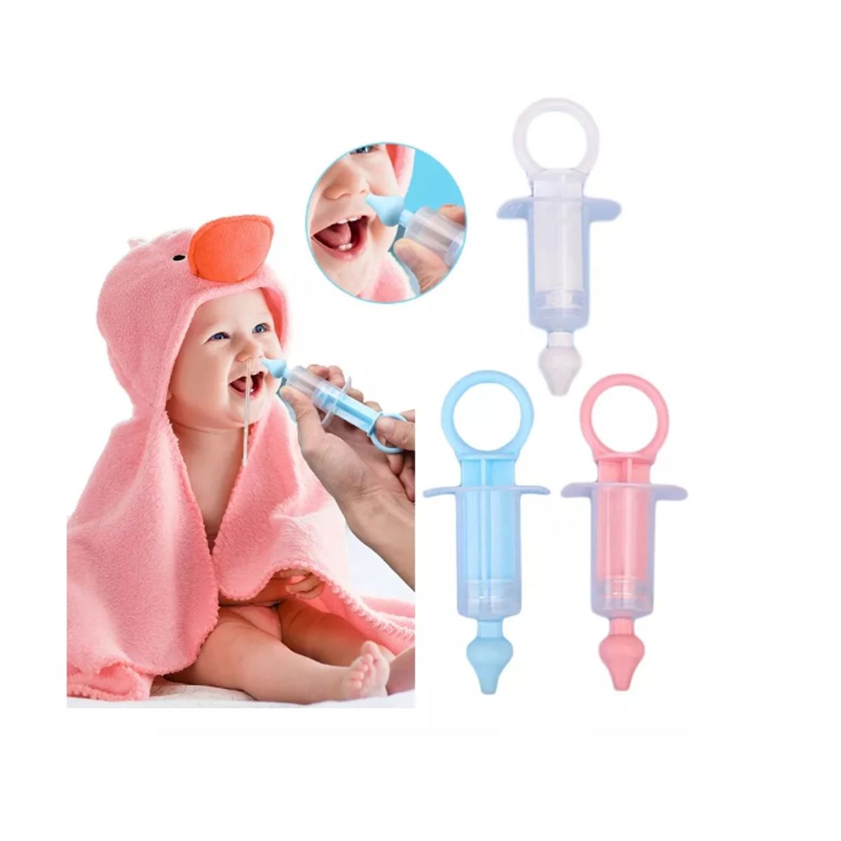 GENERICO - Limpiador Nasal Infantil -lavado Nasal Bebe-ROSA