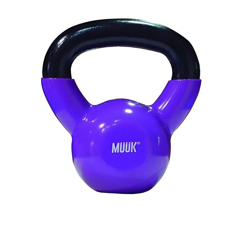 MUUK - Pesa Rusa 4 KG MUUK morado de fierro cubierta PVC PA-K1-E3