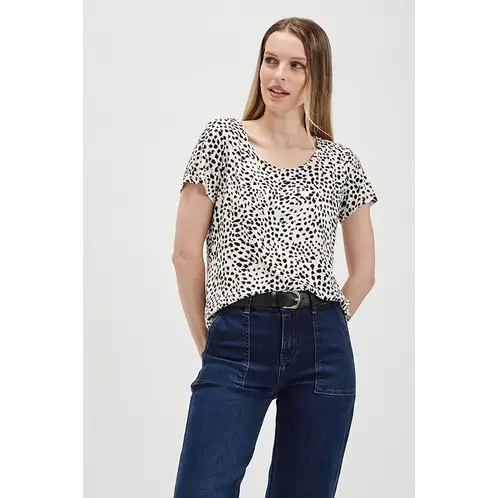 ASH - Polera Manga Corta Crudo Mujer