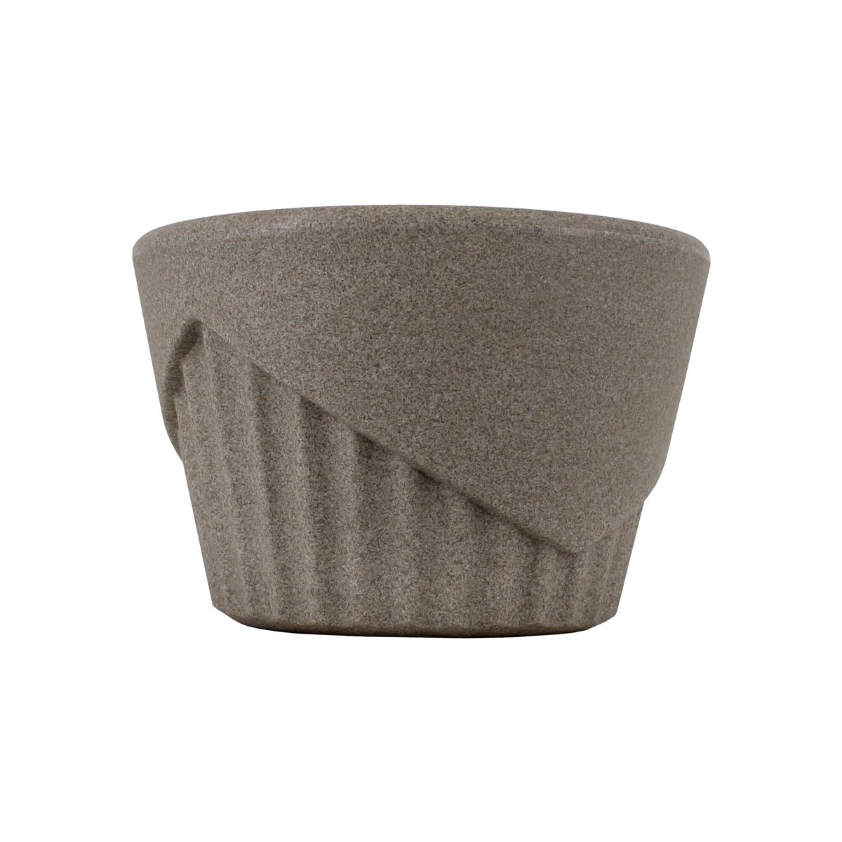 VERDY - Maceta Vitória Cachepot Piramidal Cemento 15x12cms