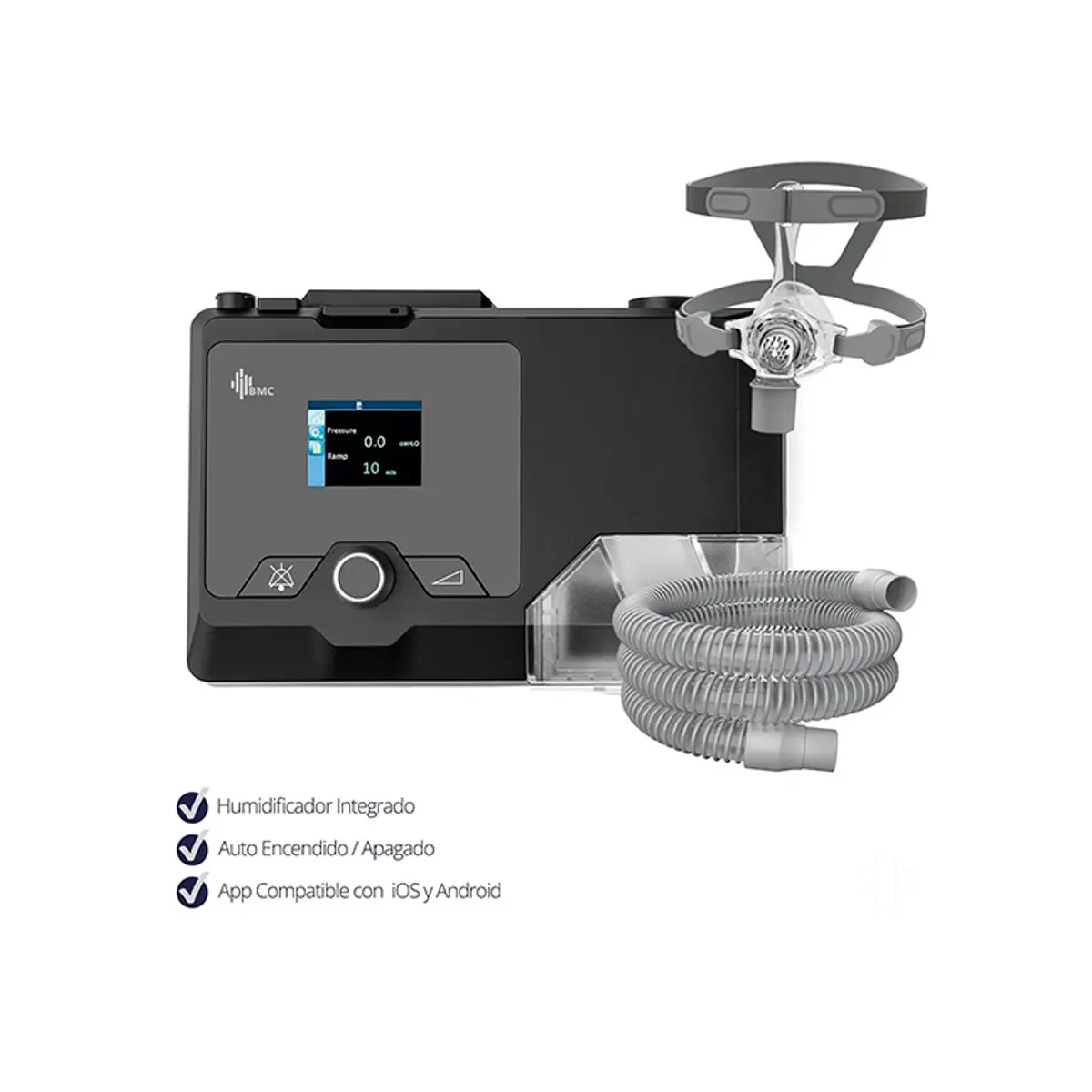 BMC - AUTO CPAP BMC G2S A20 Tubo Estándar Mascara Oronasal M