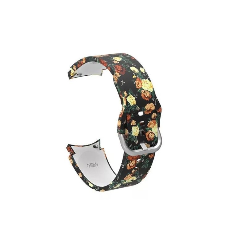 GENERICO - Correa De Silicona Para Galaxy Watch 4 /5/5pro - Estampada-FLOR