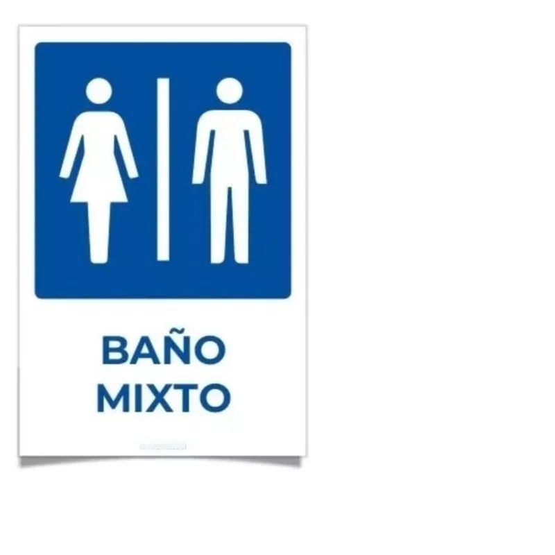 GENERICO - Señalética Baño Mixto 30x20cm