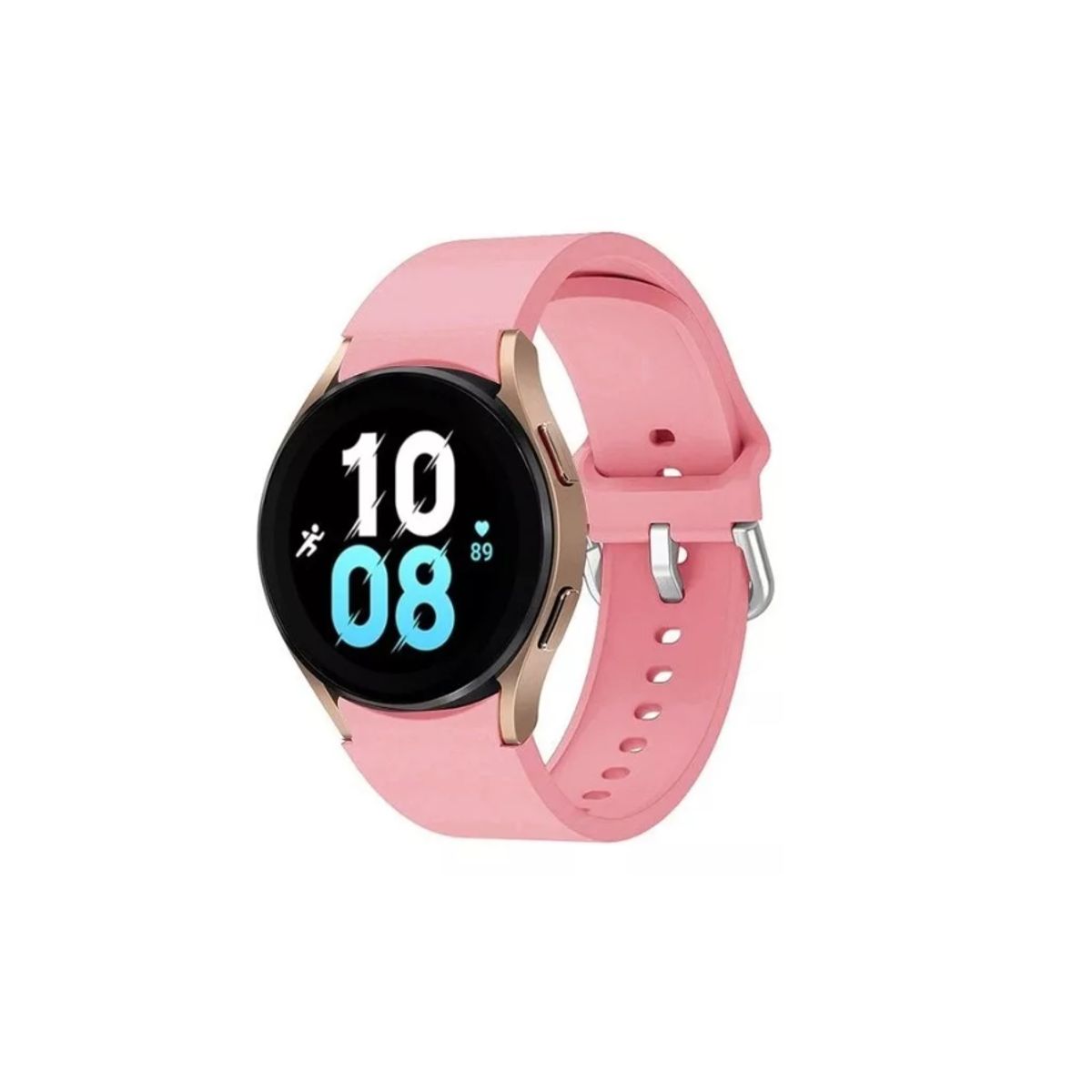 GENERICO - Correa De Silicona Para Galaxy Watch 4 /5/5pro 40 44 42 46mm-ROSA