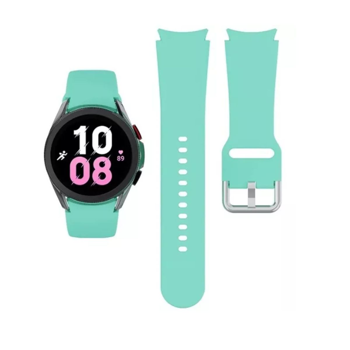 GENERICO - Correa De Silicona Para Galaxy Watch 4 /5/5pro 40 44 42 46mm-TURQUESA