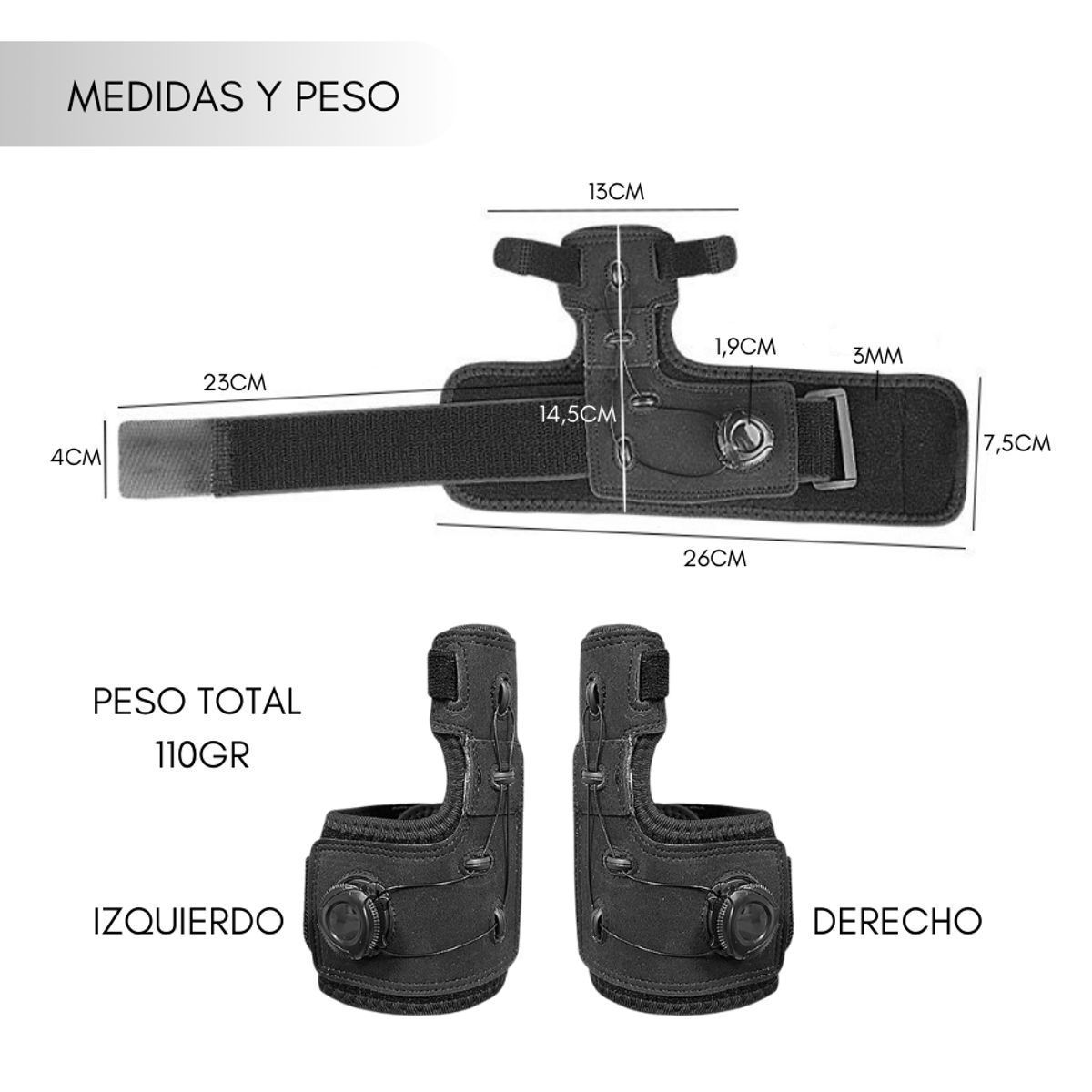 GENERICO - Par Corrector De Juanete Separador Dedos Enderezador Juanete