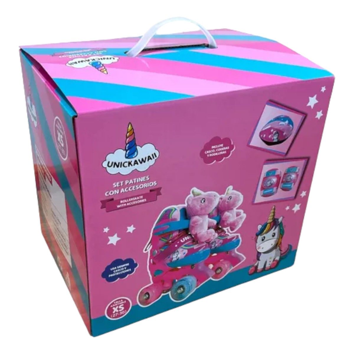 GENERICO - SET PATIN 2X2 UNICKAWAII CACCESORIOS PELUCHE