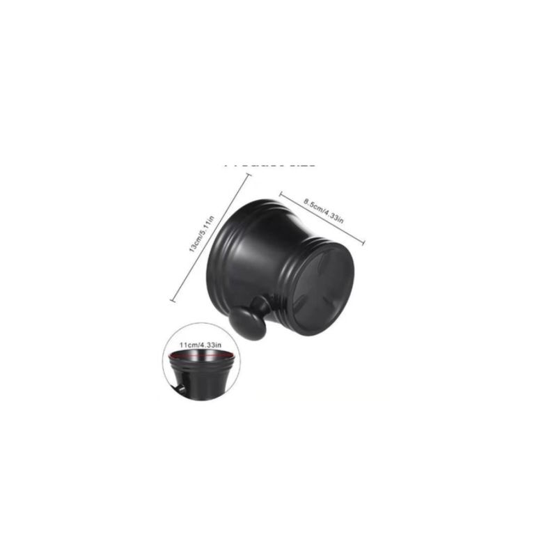 GENERICO - Negro Maxcare® Tazon De Plás tico Para Jabon Crema De Afeitar L5065
