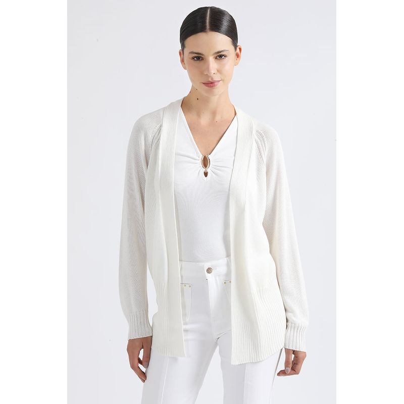LIOLA - Cardigan Tejido, Crudo Liola