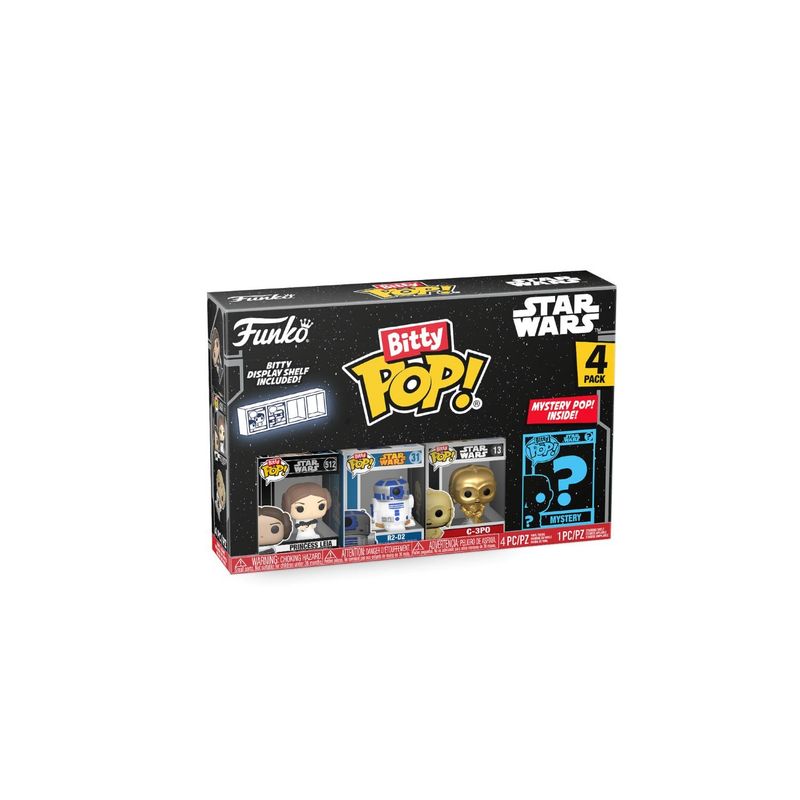 FUNKO - Funko Bitty Pop: Star Wars Leia 4 unidades