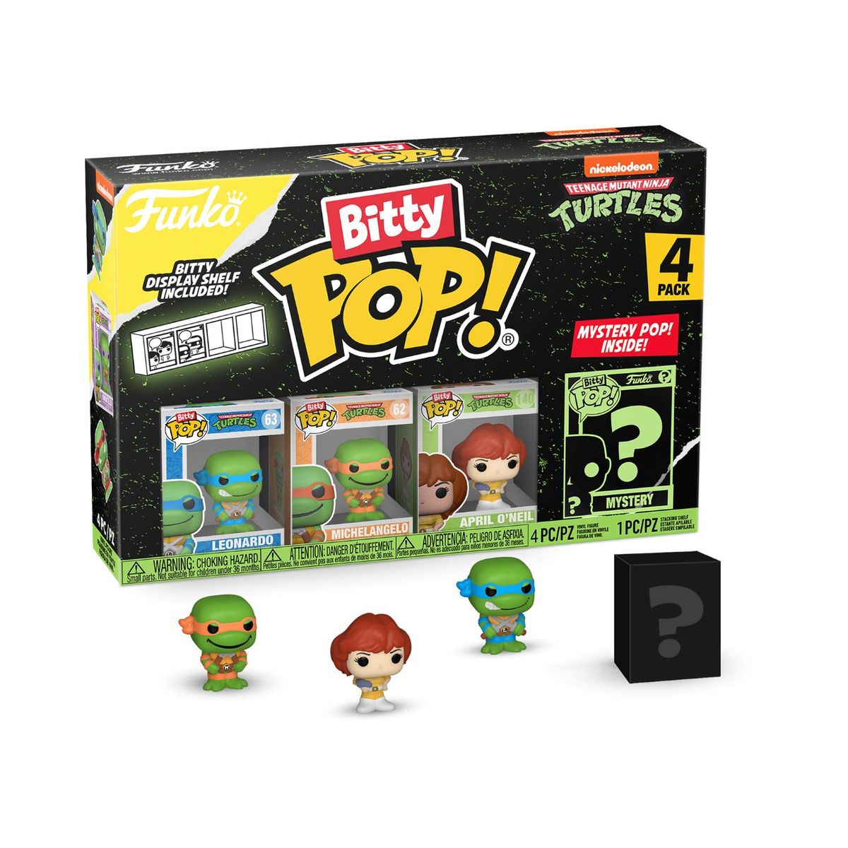 FUNKO - Funko Bitty Pop: Tortugas Ninja 4 unidades