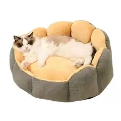 GENERICO - Camas para gatos y perros de felpa