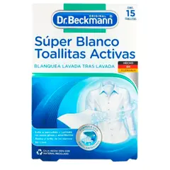 DR BECKMANN - Super Blanco Toallitas Activas 15 toallitas