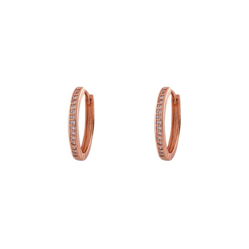 BOAZ JOYAS - ARGOLLAS LISAS CIRCONES 18MM BAÑADAS EN ORO ROSADO