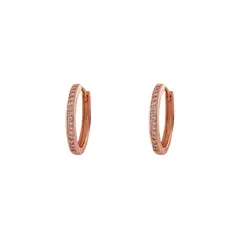BOAZ JOYAS - ARGOLLAS LISAS CIRCONES 18MM BAÑADAS EN ORO ROSADO