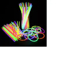 GENERICO - 100 Pulsera Flúor Brillan En La Oscuridad