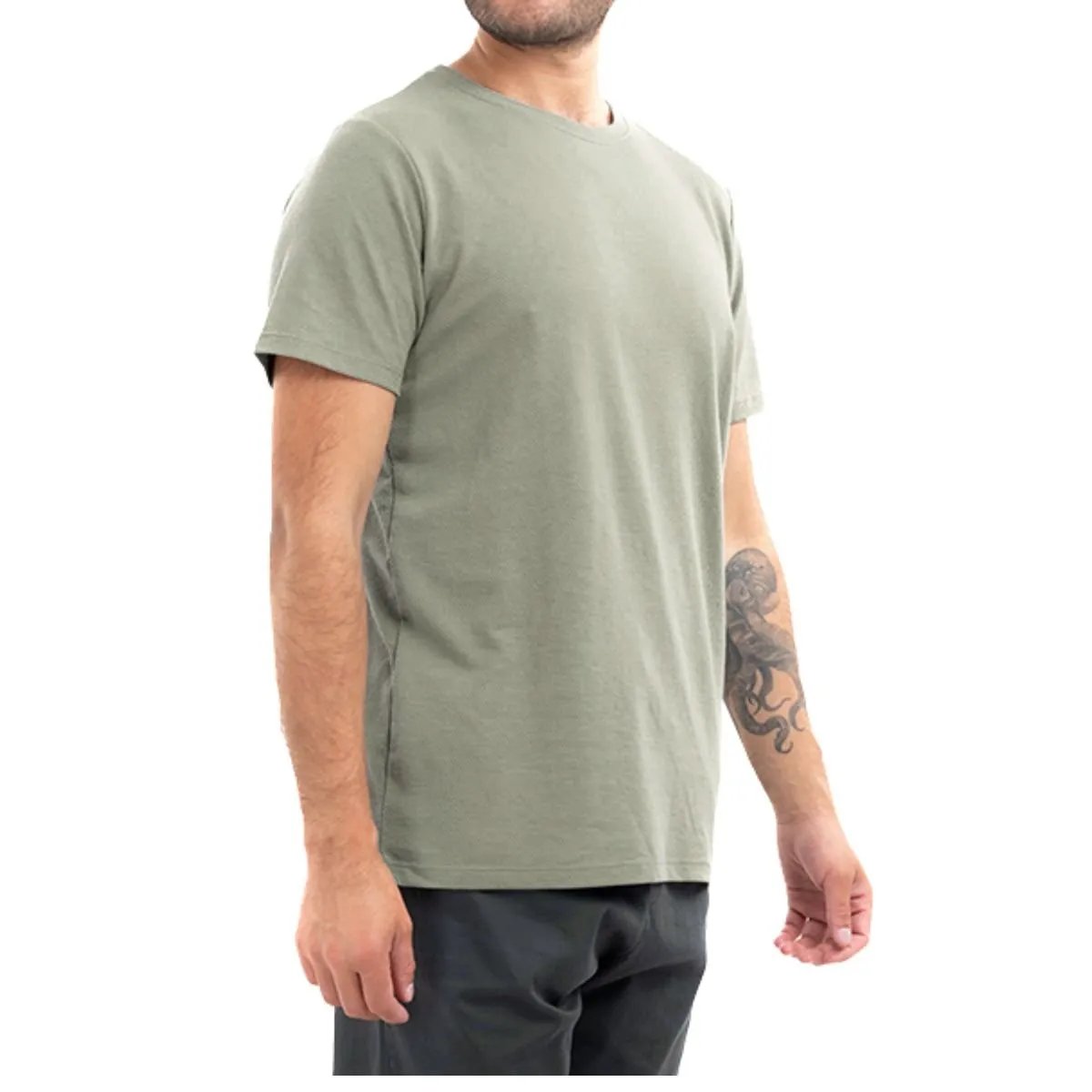 LIKE SHOP - Polera Hombre Manga Corta Algodón Grueso. Urbana 387