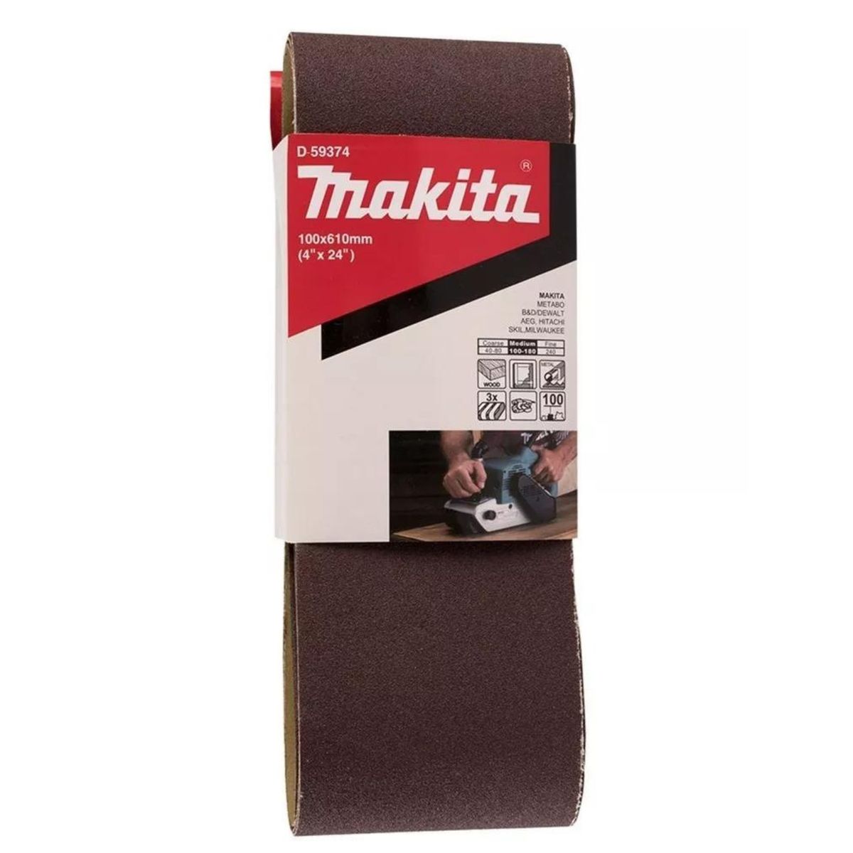 MAKITA - Lija De Banda 4 X 24 Pulgadas D-59374