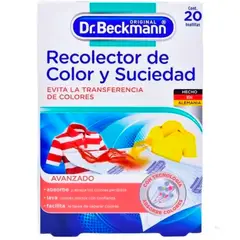 DR BECKMANN - Recolector de Color y Suciedad 20 Toallitas