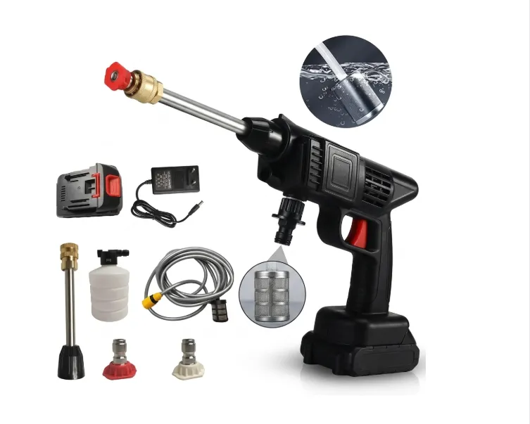 IRM Hidrolavadora Inalambrica Portatil Alta Presion Auto Jardin Bateria Recargable Kit Completo 48v