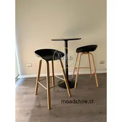 GENERICO - Piso Bar Nórdico Negro 75cm