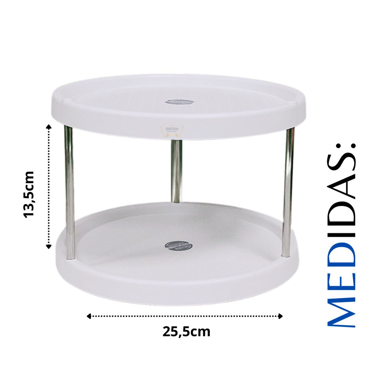 GENERICO - Especiero 2 Niveles Condimentos Giratorio 360° Organizador