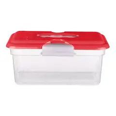 KENDY - Caja Organizadora Transparente Multiusos 6 Lts Kitty