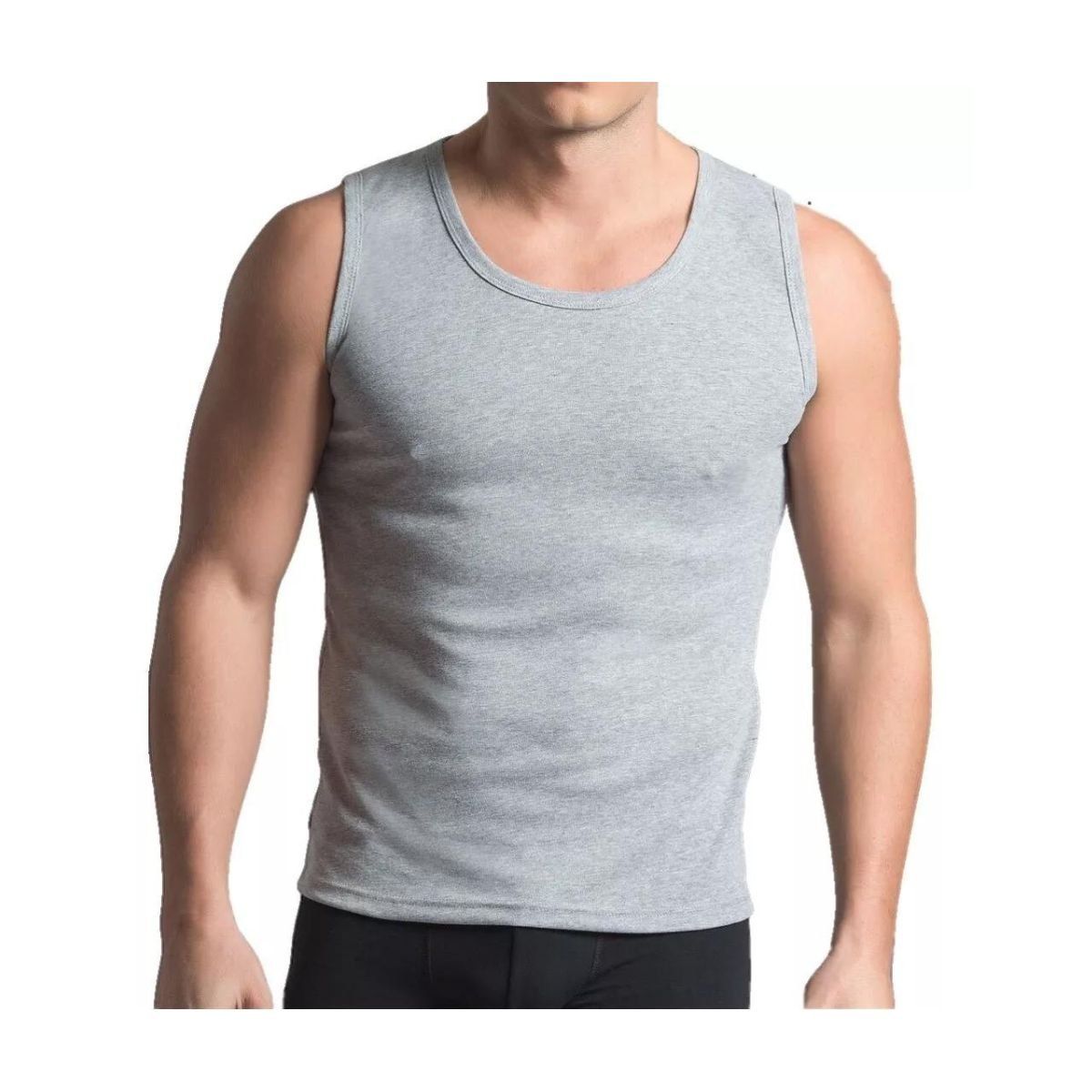 LIKE SHOP - Pack 2 Camiseta Sin Manga Hombre Algodón Musculosa 045