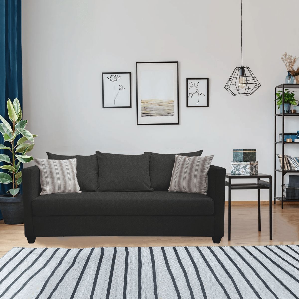 CASA WOW DECO - SOFA DANTE 3 CUERPOS GRIS