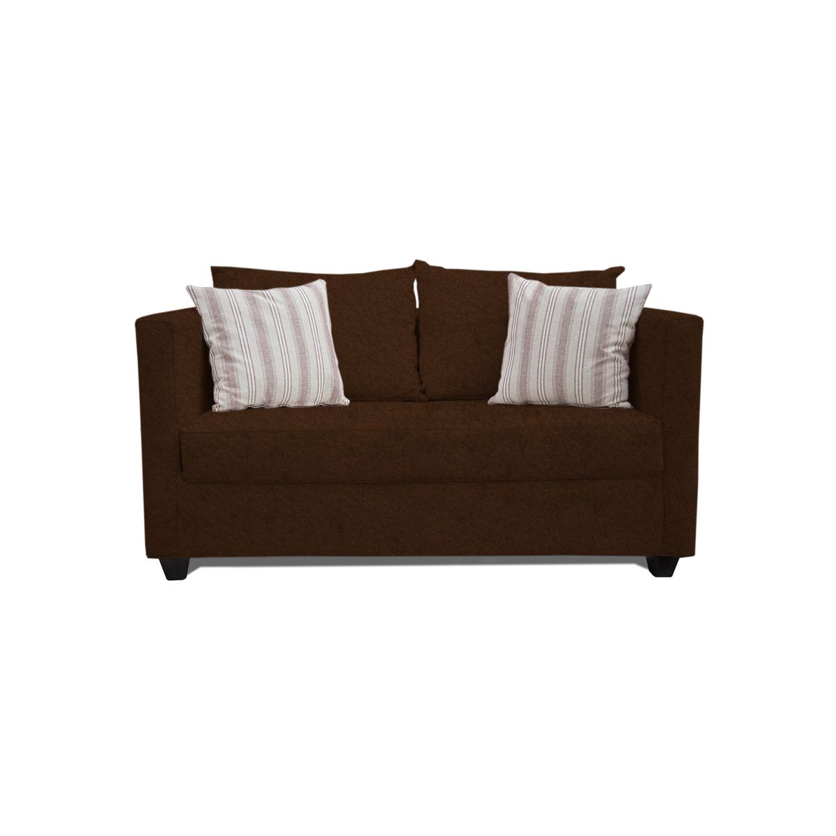 CASA WOW DECO - SOFA DANTE 2 CUERPOS CAFÉ