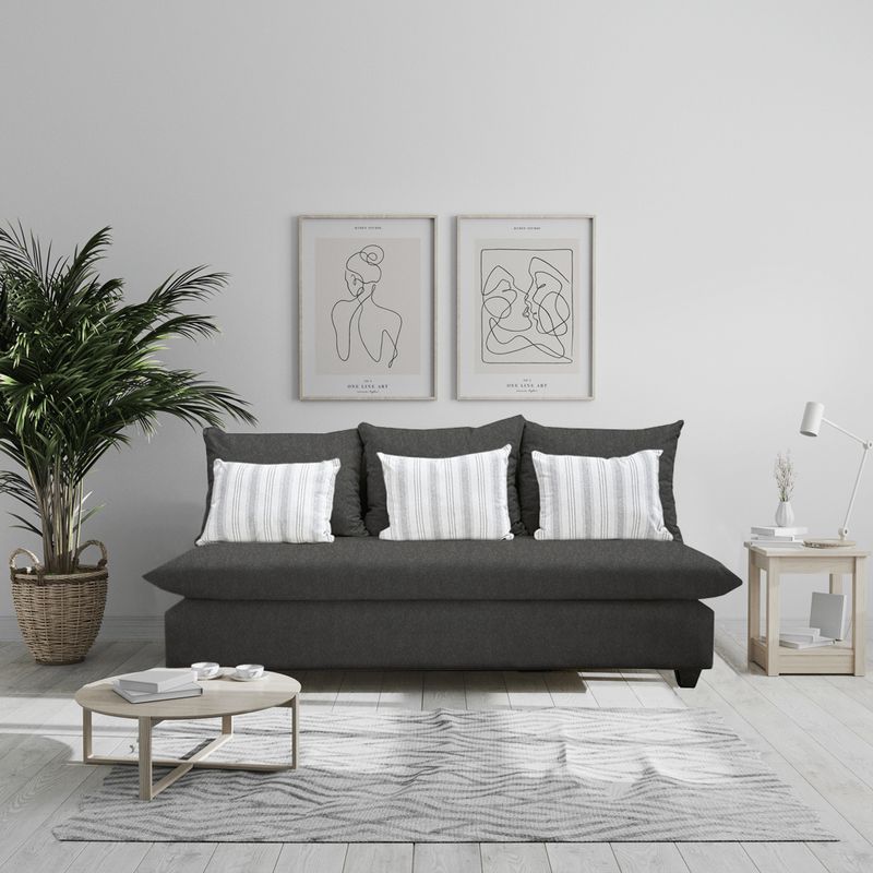CASA WOW DECO - SOFA AMBAR 3 CUERPOS GRIS