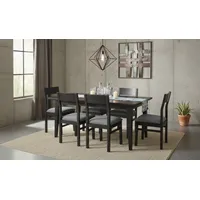 Comedor vendetta negro tapiz gris