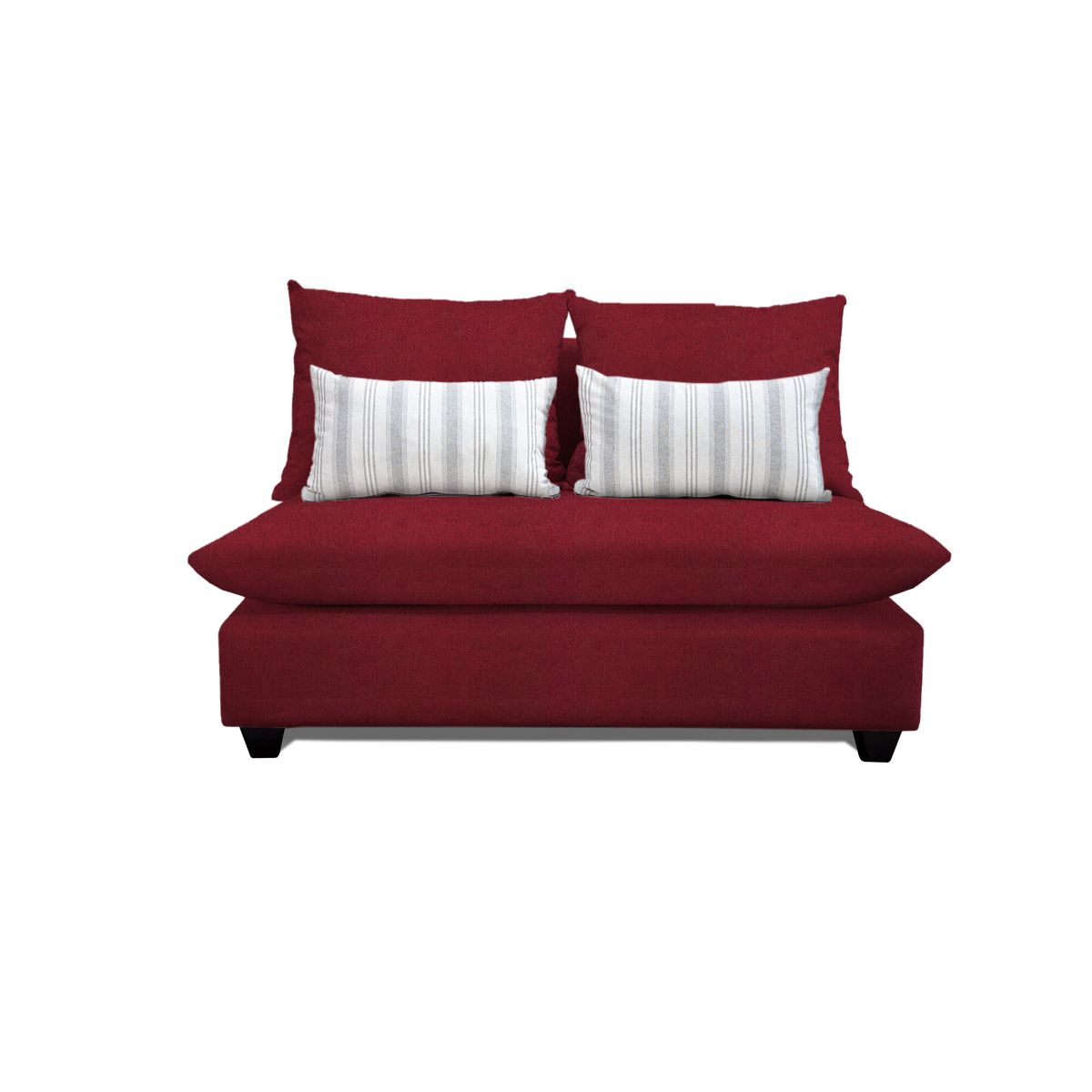 CASA WOW DECO - SOFA AMBAR 2 CUERPOS ROJO