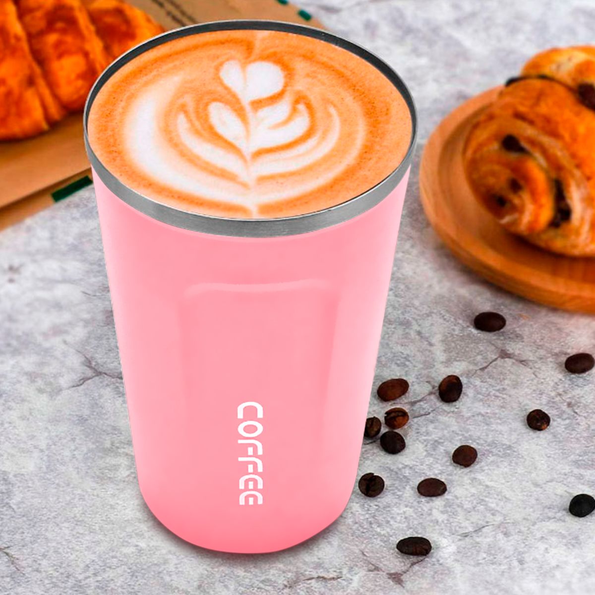 GENERICO - Termo Para Cafe Vaso Térmico Mug 380ml 13oz Sellable