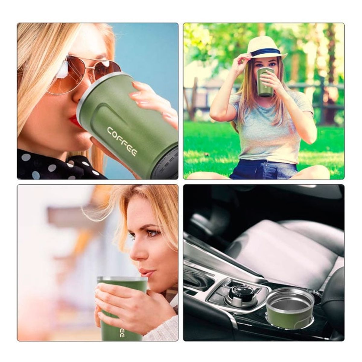 GENERICO - Termo Para Cafe Vaso Térmico Mug 380ml 13oz Sellable