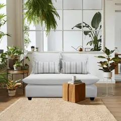 CASA WOW DECO - SOFA AMBAR 2 CUERPOS BEIGE