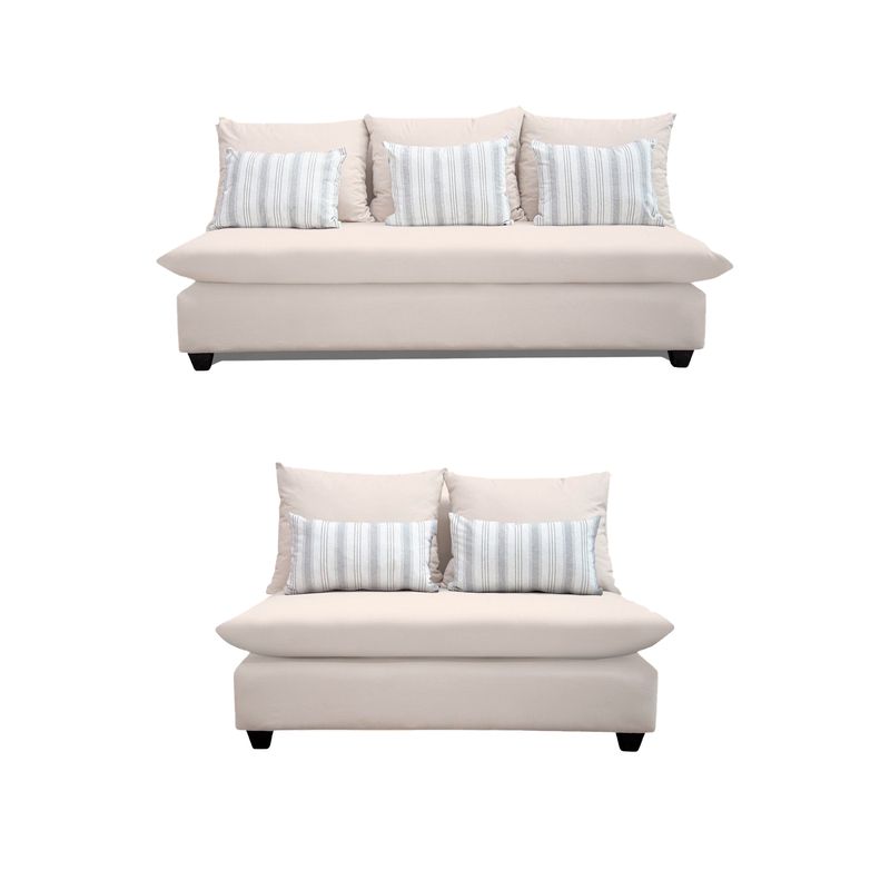 CASA WOW DECO - LIVING AMBAR 3-2 CUERPOS BEIGE