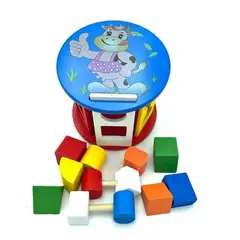 GENERICO - Juguete didactico encaje cinlindro de madera para niños