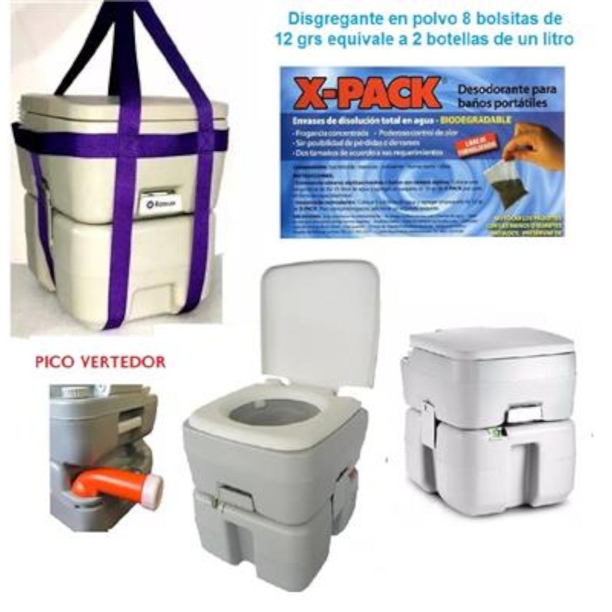 GENERICO - Baño Químico Portátil Para Camping