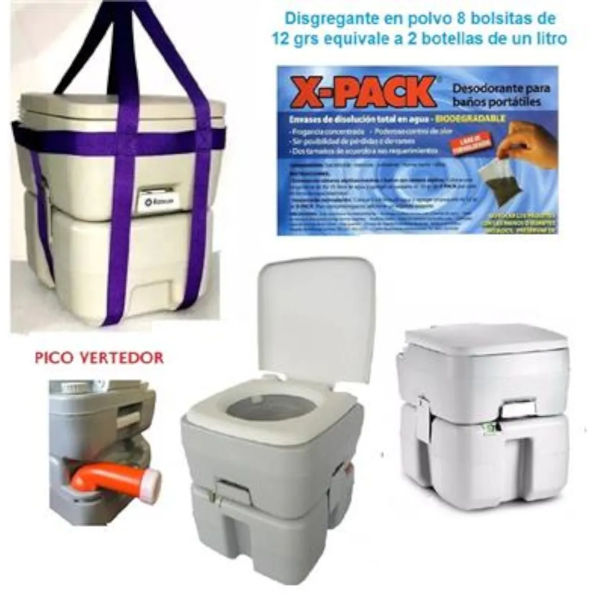 GENERICO - Baño Químico Portátil Para Camping