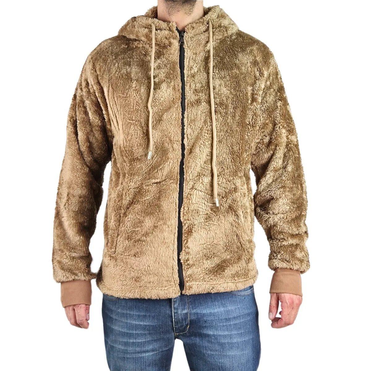 LIKE SHOP - Polerón Peludo Canguro Hombre Premium 251