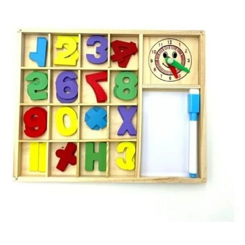 GENERICO - Juego De Madera Números Didáctico Para Niños